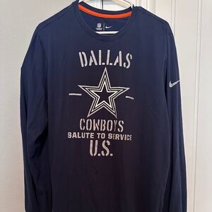 Nike Dallas Cowboys Long Sleeve T-shirt - Size Large